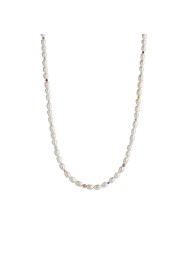 Stine A White pearls and candy stones necklace