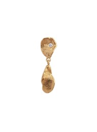 Stine A Clear sea earring with stone gold