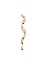 Stine A Midnight sparkle long earring gold left