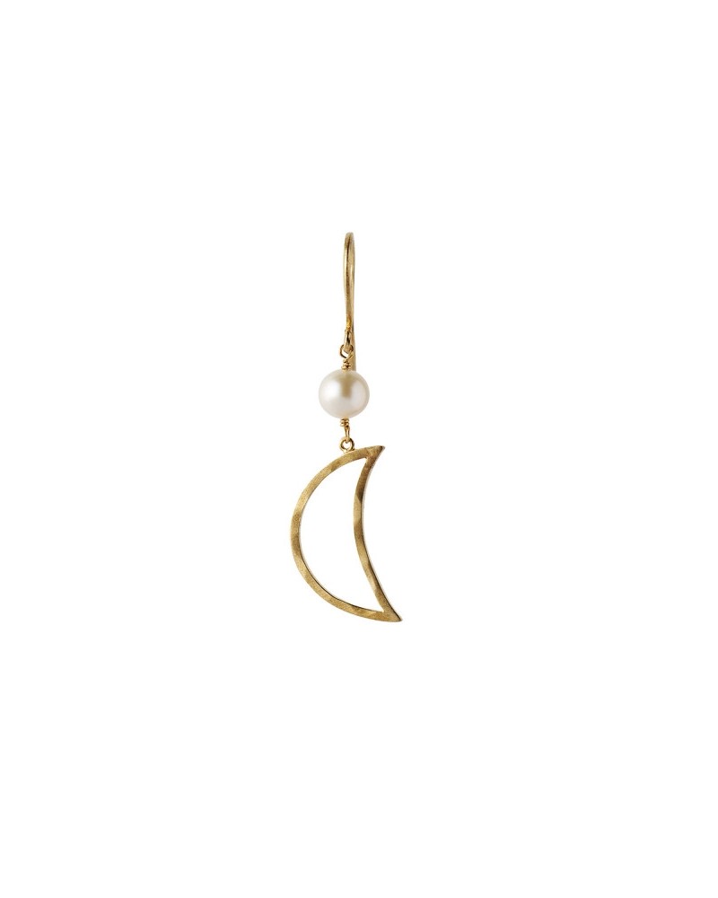 Stine A Bella Moon earring with pearl gold