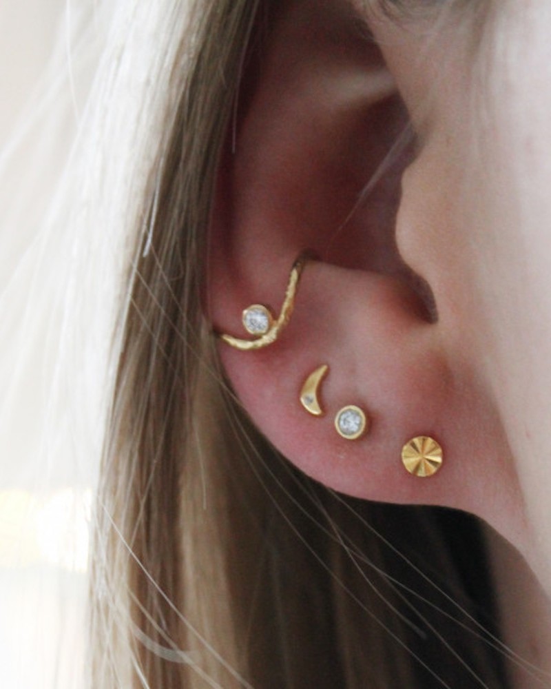 Stine A Tout Petit Bella Moon earring gold