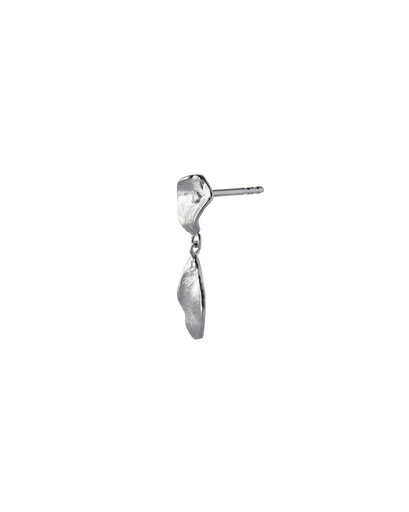 Stine A Clear Sea earring with stone silver