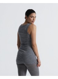 Seamless basic Isa grey wool tank top