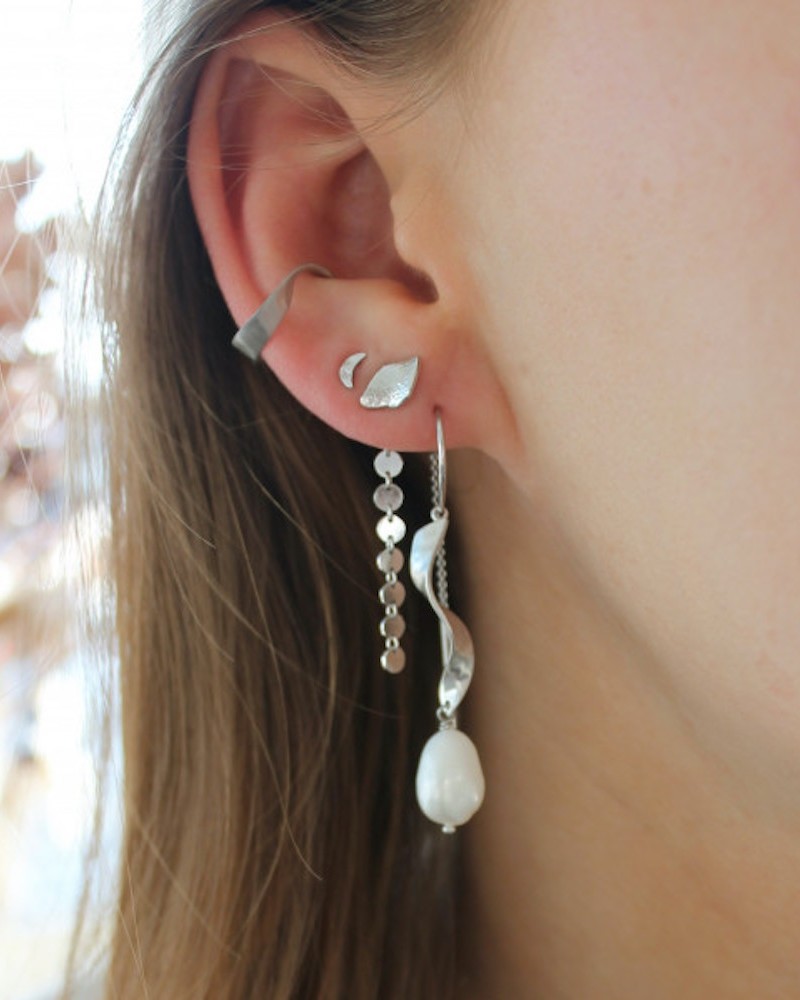 Stine A Tout Petit Bella Moon earring silver