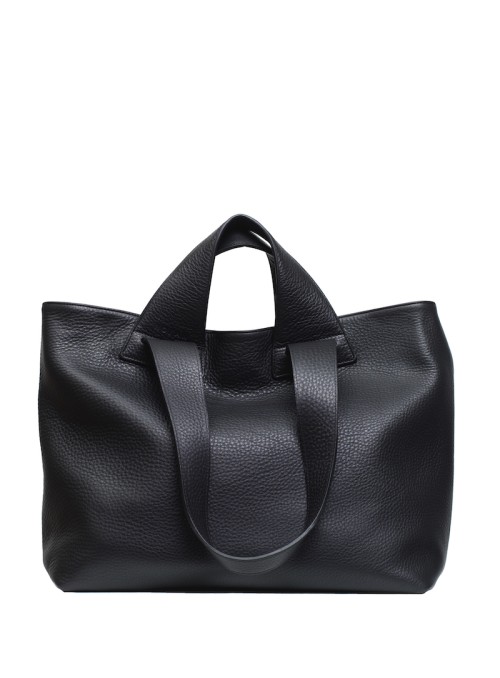 NO/AN Tote grained leather...