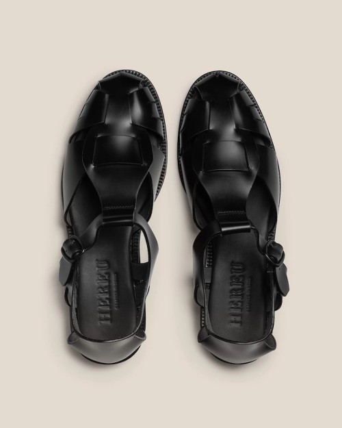 Hereu Pesca Fisherman Sandal Black