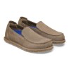 Pack shot af Birkenstock Utti Suede Leather Gray Taupe Ruskinds Sko på hvid baggrund