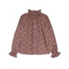 Pack shot af Apof Adine Shirt Antheia Brown Liberty Skjorte på neutral baggrund