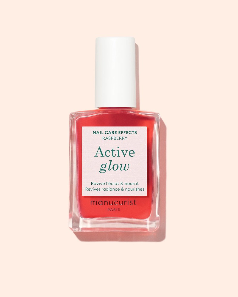 En flaske Manucurist Active glow raspberry neglelak
