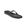 Pack shot af Sleepers Tapered Platform Flip Flop sort Klip Klap sandal på hvid baggrund