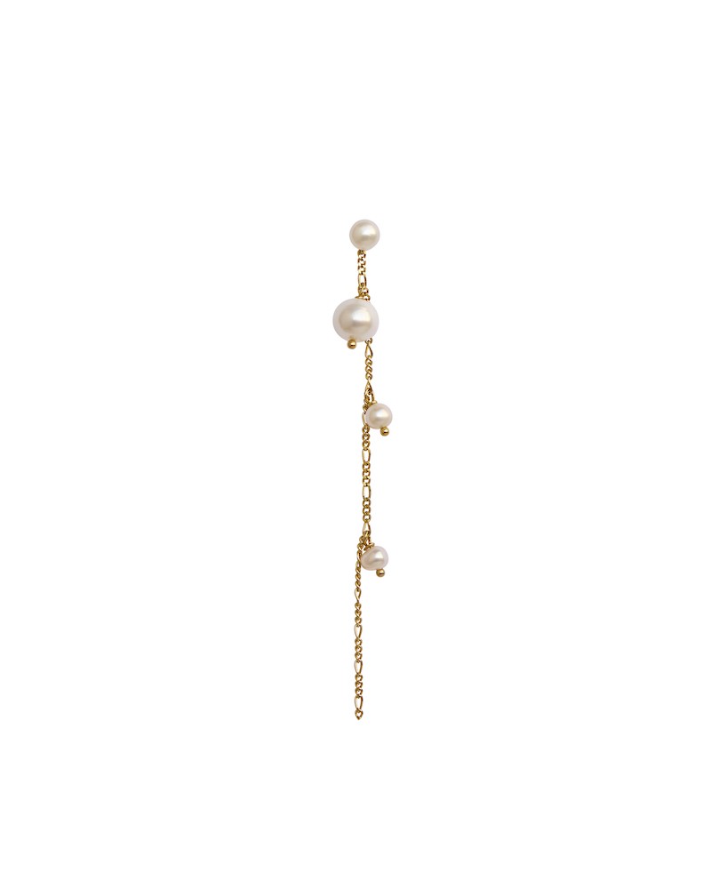 Pack shot af Stine A Callas Earring Long Single ørering på hvid baggrund
