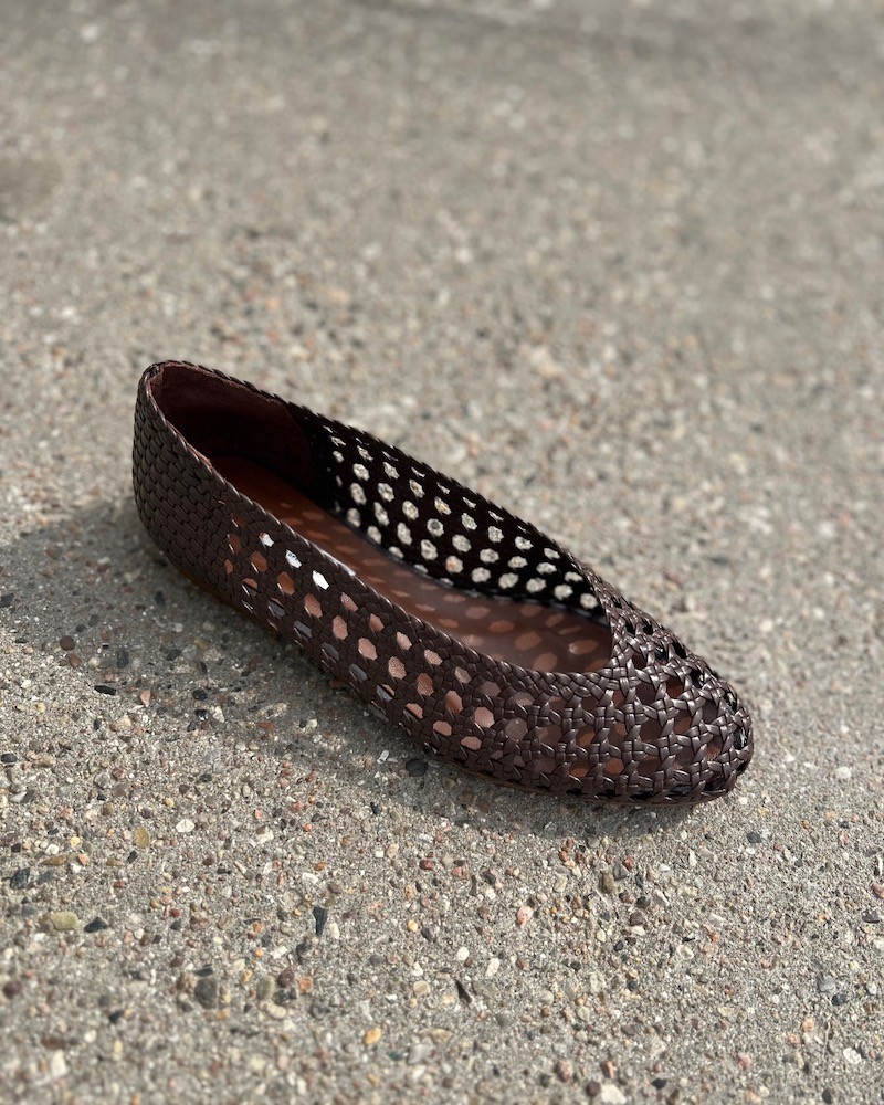 Anonymous Copenhagen Sessi 10 Coffee Brown flet ballerina