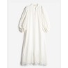 Pack shot af Vanessa Bruno Canessa Dress White hvid maxi kjole på neutral baggrund