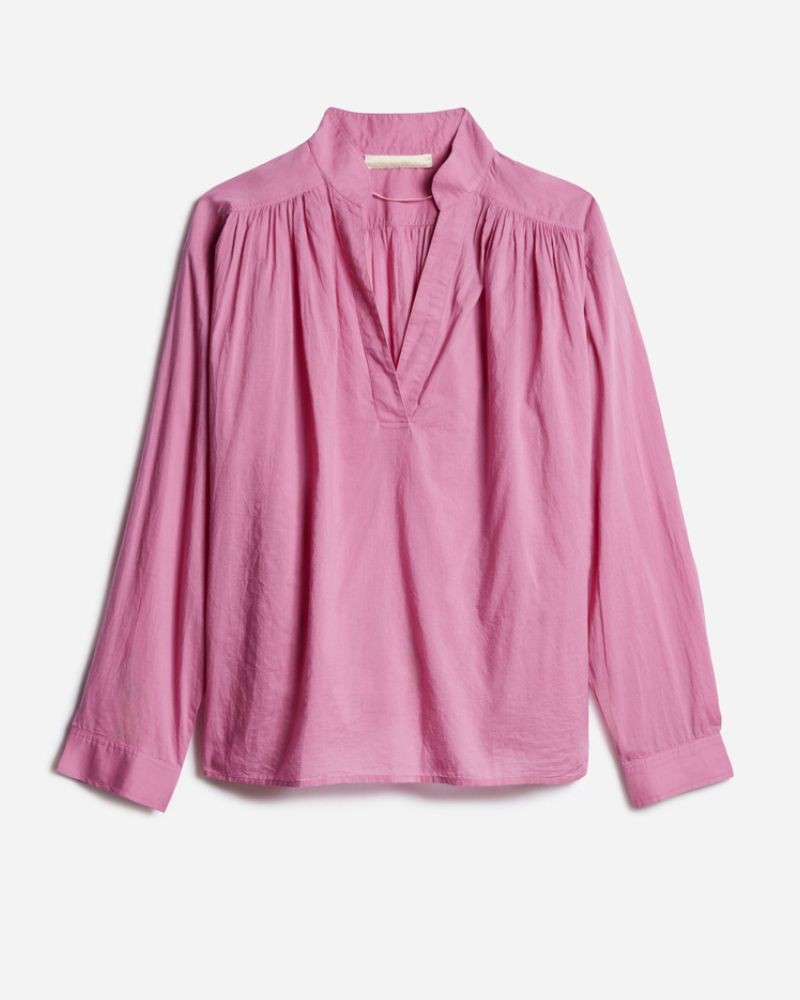 Pack shot af Vanessa Bruno Calvin Shirt Malaga Pink tunika på neutral baggrund