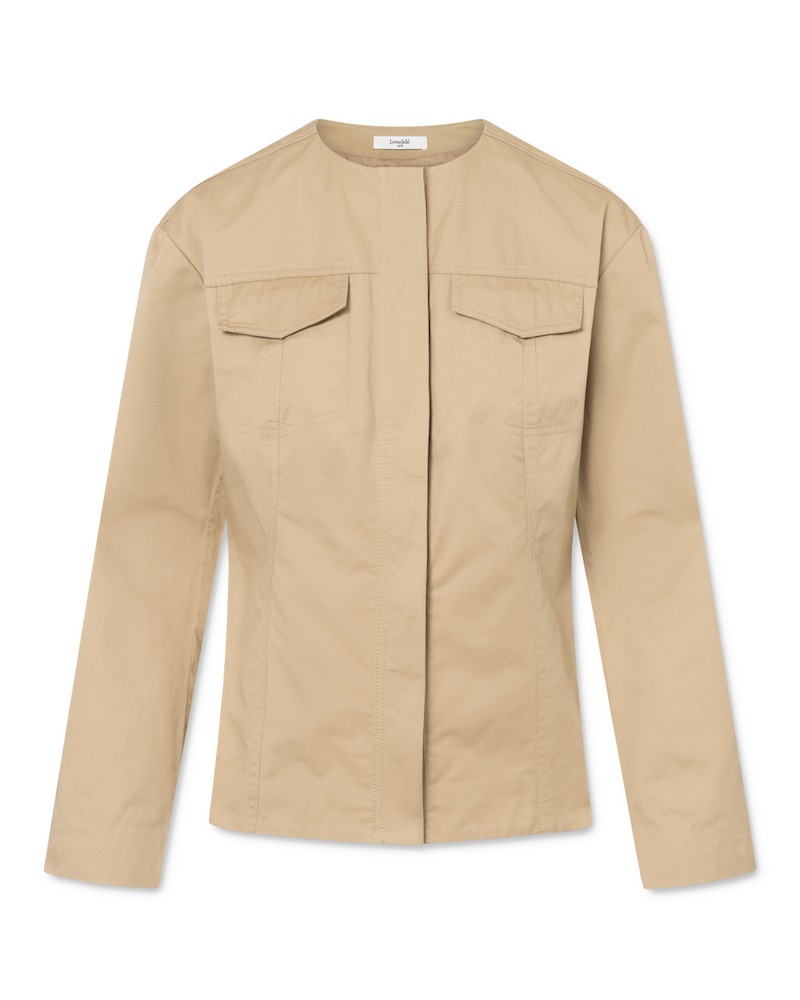 Pack shot af Lovechild 1979 Theodora Blazer Beige på hvid baggrund