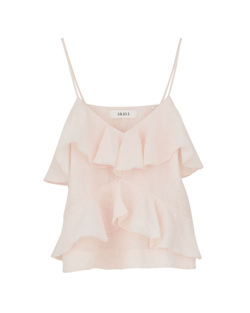 Pack shot af Skall Studio Benedicte Top Pale Pink på hvid baggrund