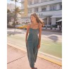 Image og model billede af Xirena Jacinda Dress Dusty Sage stropkjole
