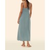 Xirena Jacinda Dress Dusty Sage Stropkjole på model set bagfra