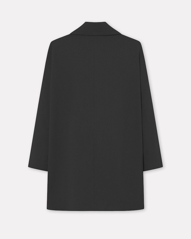 Pack shot af MKDT Studio Corrana Jacket Crepe Georgette Black set bagfra