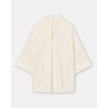 Pack shot af MKDT Studio Siva Blouse Crepe Georgette Ivory Ecru set bagfra