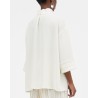 MKDT Studio Siva Ivory Crepe Bluse på model set bagfra
