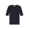 Pack shot af Closed Crewneck T-shirt Navy hvid baggrund