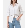 Closed Classic Shirt White Stribet skjorte på model set forfra