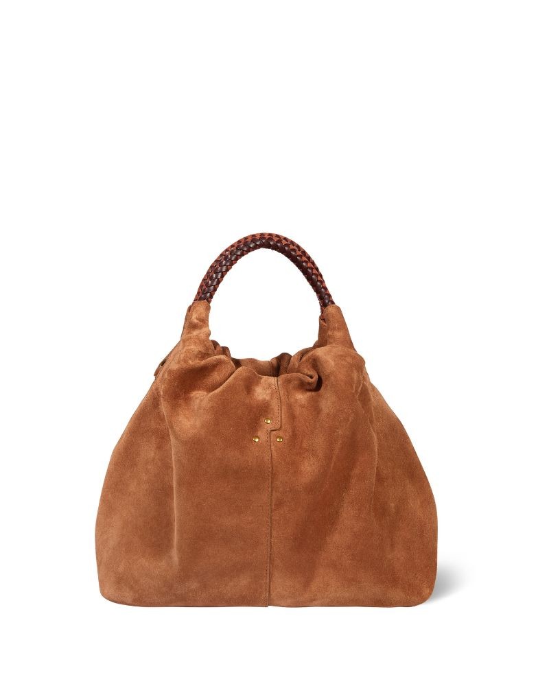 Pack shot af Jerome Dreyfuss Gordi M Caramel Ruskinds Taske på hvid baggrund