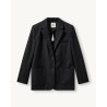 Pack shot af The Garment Pluto Bow Sort Blazer på neutral baggrund