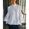 Britt Sisseck Banda Shirt Blanc De Blanc Hvid Skjorte på model