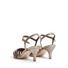 Anonymous Copenhagen Keesha 55 Lizard Metallic Champagne sandal bagfra