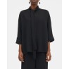 MKDT Studio Siva Sort Crepe Georgette bluse på model