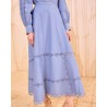 Ulla Johnson Lucia Flared Skirt Chambray Nederdel på model