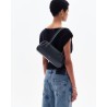 Yuzefi Oyster Shoulder Bag Black sort skulder taske