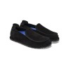 Pack shot af Birkenstock Utti Mokkasin loafer sort ruskind på hvid baggrund