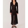 The Garment Tanzania Dress Black Sort kjole på model forfra