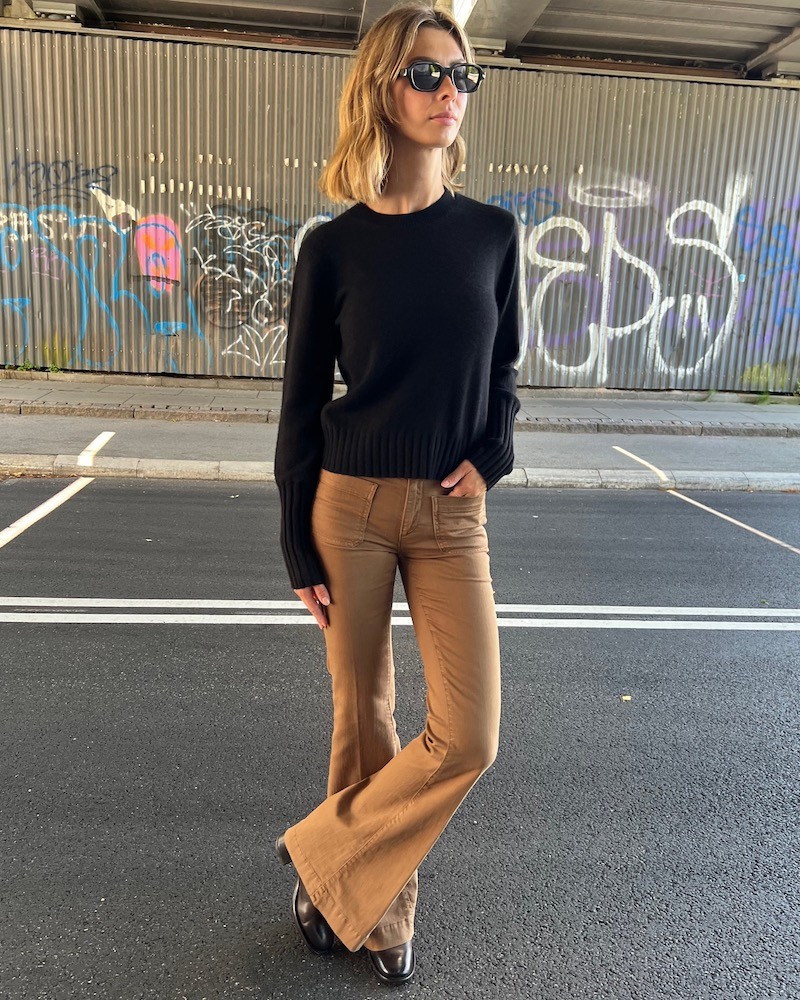 Seafarer Delphine Jeans Cognac på model