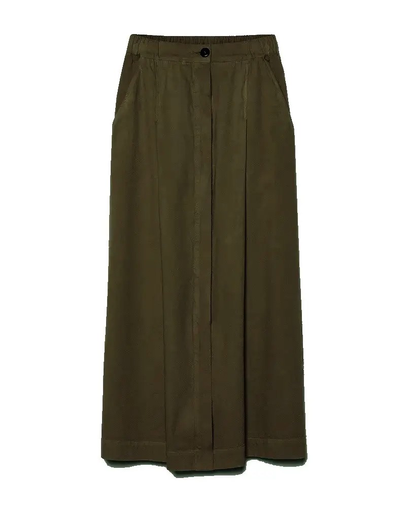 Pack shot af Pomandére Khaki Nederdel på neutral baggrund