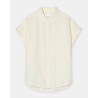 Pack shot af Closed Shirt Ivory Hør Skjorte uden ærmer på neutral baggrund