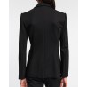 Dorothee Schumacher Emotional Essence Blazer Pure Black på model bagfra