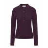 Pack shot af Lovechild 1979 Lisa Blouse Port Royale Bordeaux Polo strik på neutral baggrund