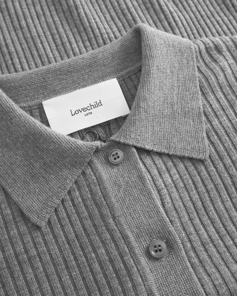 Close up af Lovechild 1979 Lisa Blouse grå melange