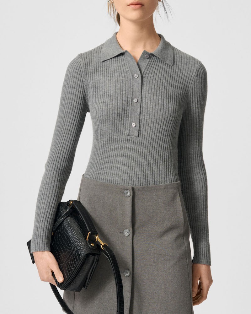 Lovechild 1979 Lisa Blouse Grey Melange på model