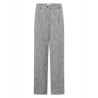 Pack shot af Lovechild 1979 Lucas Pants Black & White Herringbone på hvid baggrund