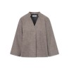 Pack shot af Lovechild 1979 Kimberly Blouse Beige Houndstooth på hvid baggrund