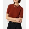 Guest In Residence Sweater Tee Cinnamon Cashmere på model
