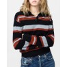 Guest In Residence Collegiate Stripe Polo Black Combo på model