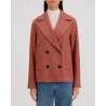 Harris Wharf London Peacoat Donegal Pink på model