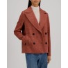 Harris Wharf London Peacoat Donegal Pink på model