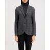 Harris Wharf London Blazer Salt & Pepper Herringbone på model